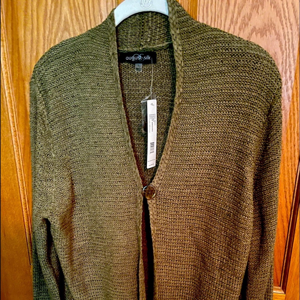 August silk cardigan